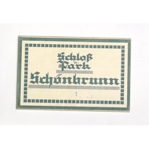 Rakúsko, Schonbrunn Viedeň suvenírová pohľadnica vo vyhradenej obálke, začiatok 20. stor.