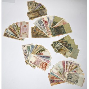 Zestaw banknotów świata - 53 egzemplarze
