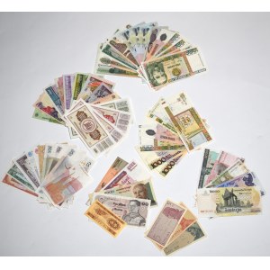 Zestaw banknotów świata - 54 egzemplarze