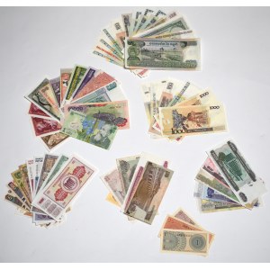 Zestaw banknotów świata - 54 egzemplarze