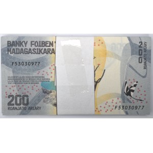Madagaskar, bankovní parcela 200 ariarů