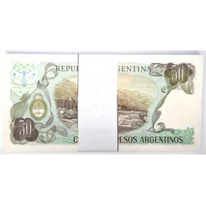 Argentína, bankový balík 50 pesos 1983