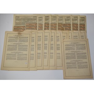 Set, mix Austria Kriegsanleihe (19 pcs.) 1916-1918