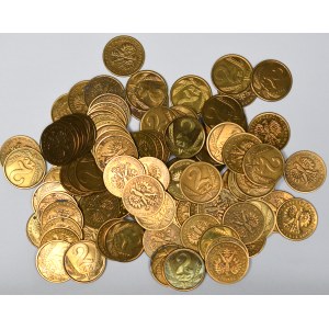 PRL, Zbiór monet o nominale 2 złote (290g)