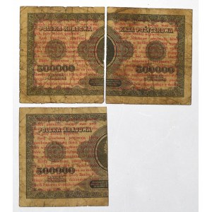 II RP, sada 3 x 1 cent 1924