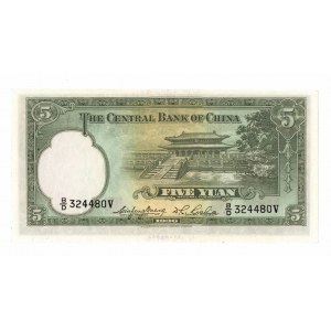 China, 5 Yuan 1936