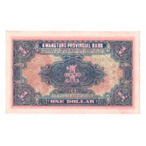 Čína, 1 1940 USD Kwangtung