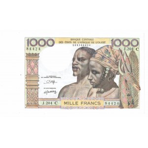 Burkina Faso, 1000 Franków 1965