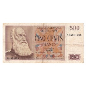 Belgie, 500 franků 1950