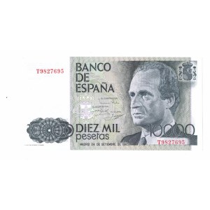 Španielsko, 10000 pesetas 1985