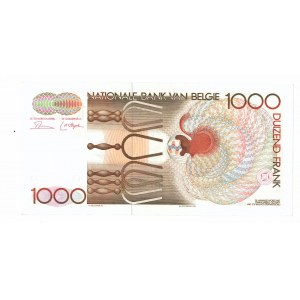 Belgicko - 1000 frankov 1980-1996