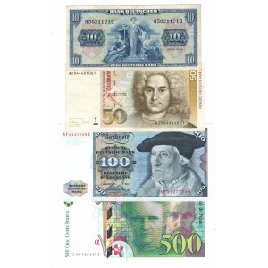 Niemcy/Francja, Zestaw banknotów
