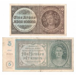 Čechy a Morava, 1, 5 korun 1940