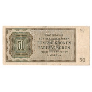 Czechy i Morawy, 50 koron 1944 - WZÓR