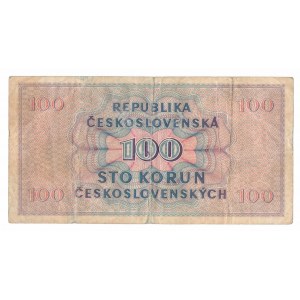 Tschechoslowakei, 100 Kronen 1945