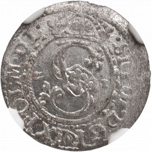 Sigismund III, Schilling 1621, Riga - NGC UNC Details
