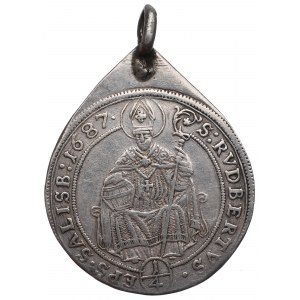 Austria, Bishopic of Salzburg, 1/4 Thaler 1687