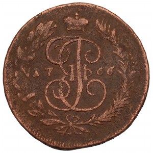 Rusko, Katarína II, 5 kopejok 1766 MM