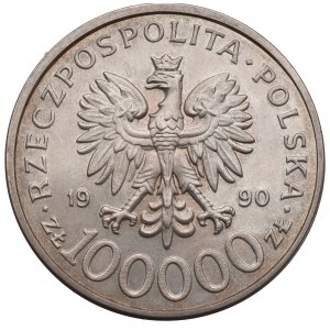 III RP, 100000 złotych 1990 Solidarność - typ C
