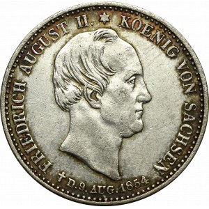 Nemecko, Sasko, Fridrich August II, 1/3 Thaler 1854