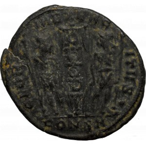 Rímska ríša, Constantius II, Follis Constantinople - GLORIA EXERCITVS