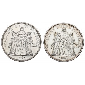 Francúzsko, sada 10 frankov 1968-70