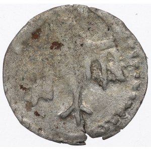 Ludwik Węgierski, Denarius without date, Cracow - O over the shield
