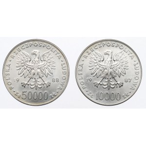 PRL, Set of 10,000 and 50,000 zloty