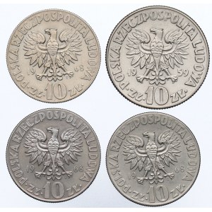 Poľská ľudová republika, sada 10 kusov zlata 1959-68