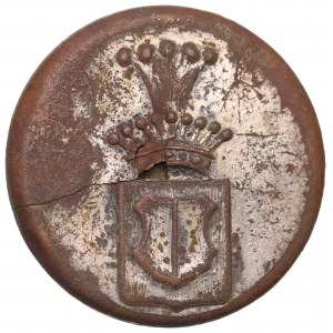 Poland, Liberian button with Czerwiakowski coat of arms - Muncheimer