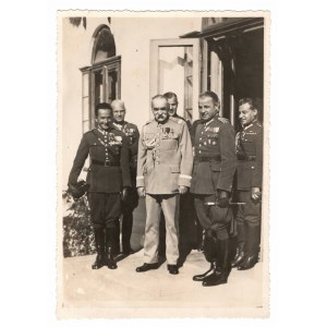 II RP, Foto Marsh. Piłsudski im Urlaub Moszczawica bei Żywiec September 1934