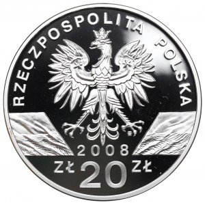 III RP, 20 PLN 2008 - Sokol stěhovavý