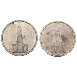 Germany, Third Reich, Set of 5 marks 1934