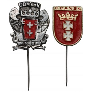 Third Republic, Gdansk pin set including for 1000th anniversary