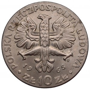 Peoples Republic of Poland, 10 zloty 1965 VII centuries of Warsaw
