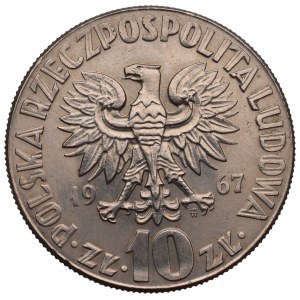 PRL, 10 zlotých 1967 Mikuláš Koperník