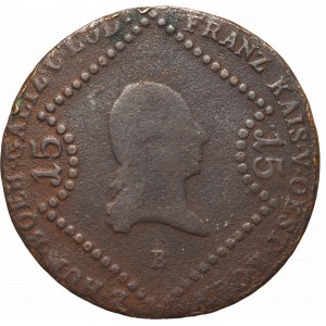 Rakúsko, František I., 15 krajcars 1807 B
