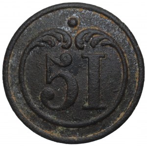 Francúzsko, Napoleon I., Uniformový gombík 51. pluku radovej pechoty - veľký