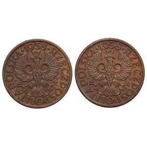 Second Republic, Set of 1 penny 1938