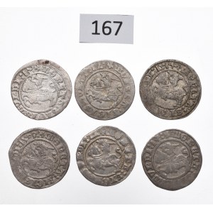 Sigismund I, Lot of halfgroats 1509-14, Vilnius