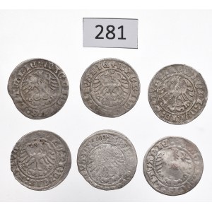 Sigismund I, Lot of halfgroats 1512-14, Vilnius