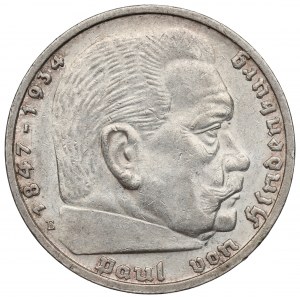 Germany, 5 mark 1936 E Hindenburg - Double die - rare !