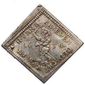 Niemcy, Norymberga, Klipa dukata w srebrze 1650 - pokój westfalski