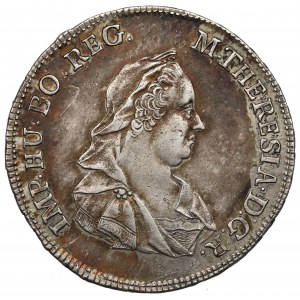 Rakúsko, Mária Terézia, žetón 1767 - Uzdravenie cisárovnej z kiahní
