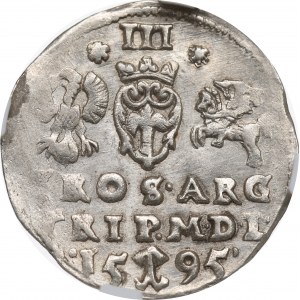 Sigismund III, 3 groschen 1595, Vilnius