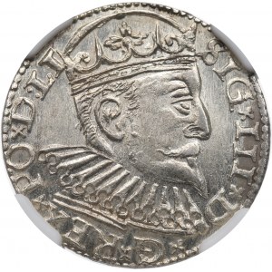 Sigismund III. Vasa, Trojak 1597, Riga - NGC MS63
