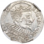 Sigismund III. Vasa, Trojak 1599, Riga - NGC MS64