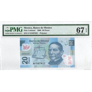 Mexico, 20 Peso 2008