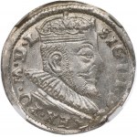 Žigmund III Vasa, Trojak 1592, Vilnius - vzácne - NGC MS65