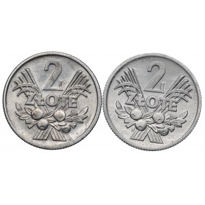 Poľská ľudová republika, sada 2 zlatých bobúľ 1958-74